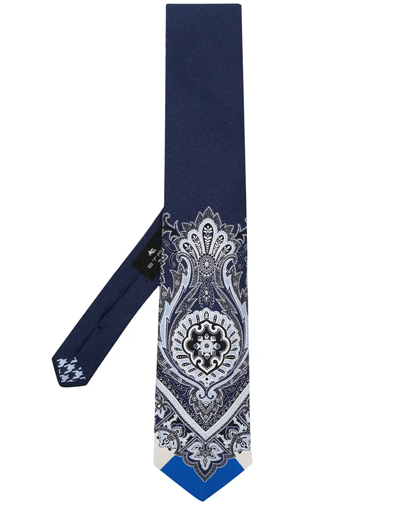 Etro Seidenkrawatte mit Paisley-Print - 200 200