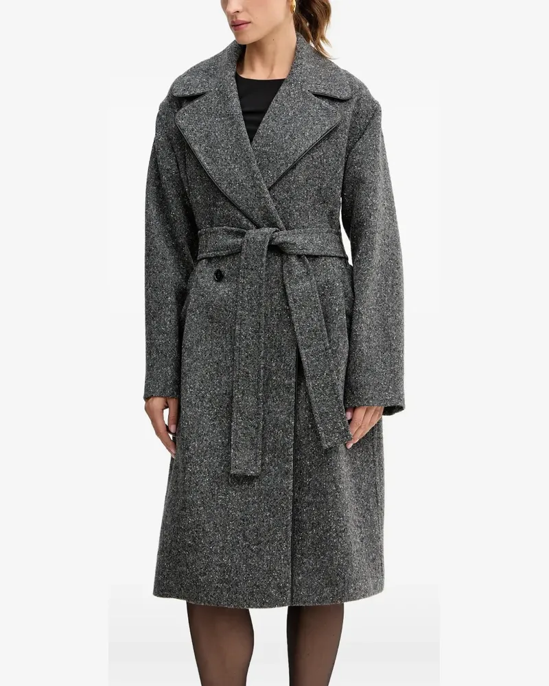 Iceberg belted double-breasted coat - Grau Grau