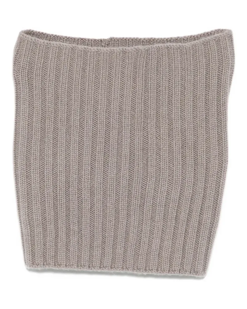 Dell'oglio ribbed scarf - Nude Nude