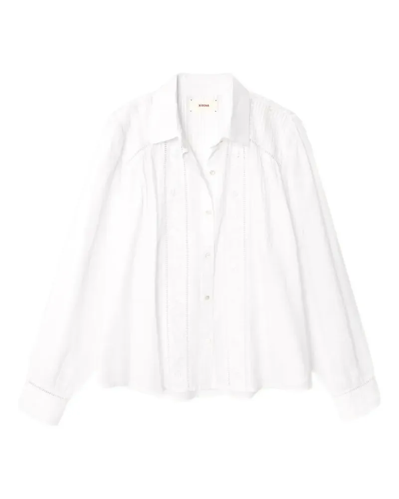 Xírena Viviana lace-trim shirt - Weiß Weiß