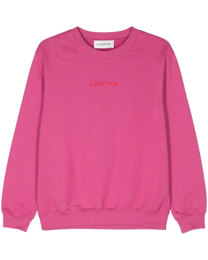 Lanvin Sweatshirt mit Logo-Stickerei - Rosa Rosa