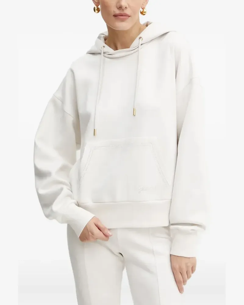 Guess Hoodie mit Tasche - Weiß Weiß