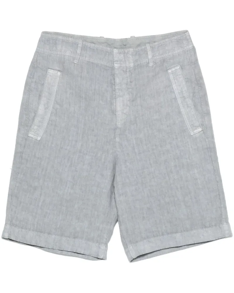 Eleventy Shorts aus Leinen - Grau Grau