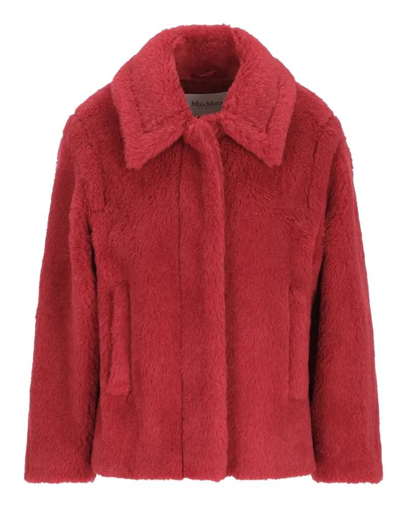 Max Mara Mxmtritone collarless jacket - Rot Rot