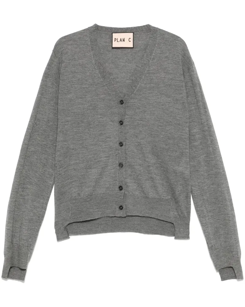 PLAN C Cardigan aus Kaschmir - Grau Grau