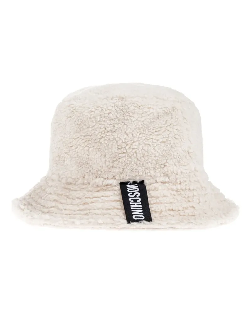 Moschino Fischerhut aus Plüsch - Weiß Weiß