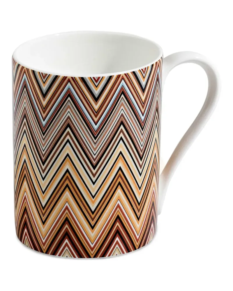 Missoni Home Jarris Tasse mit Zickzack-Print - Braun Braun