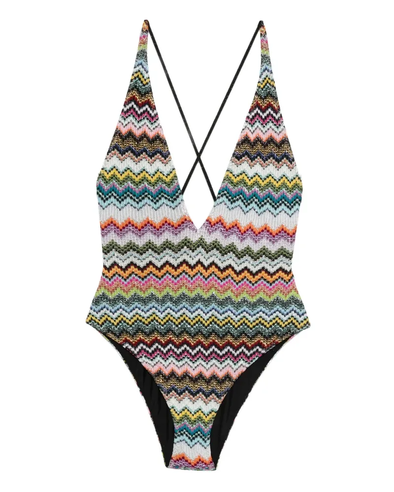 Missoni Badeanzug mit V-Ausschnitt - Rosa Rosa