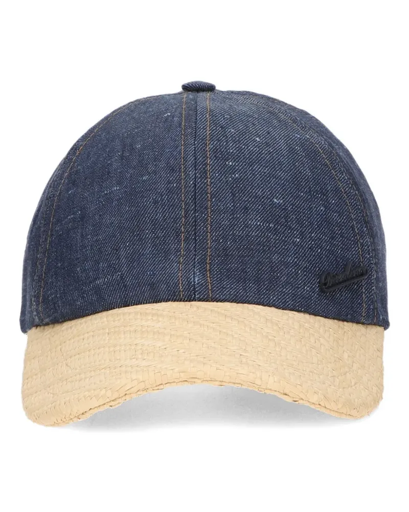 Borsalino Golfer Baseballkappe - Blau Blau
