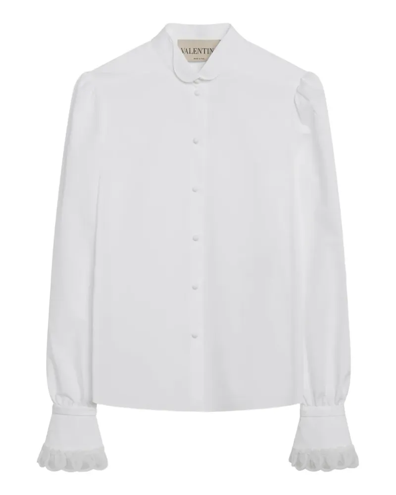 Valentino Garavani embroidered flared-cuff shirt - Weiß Weiß
