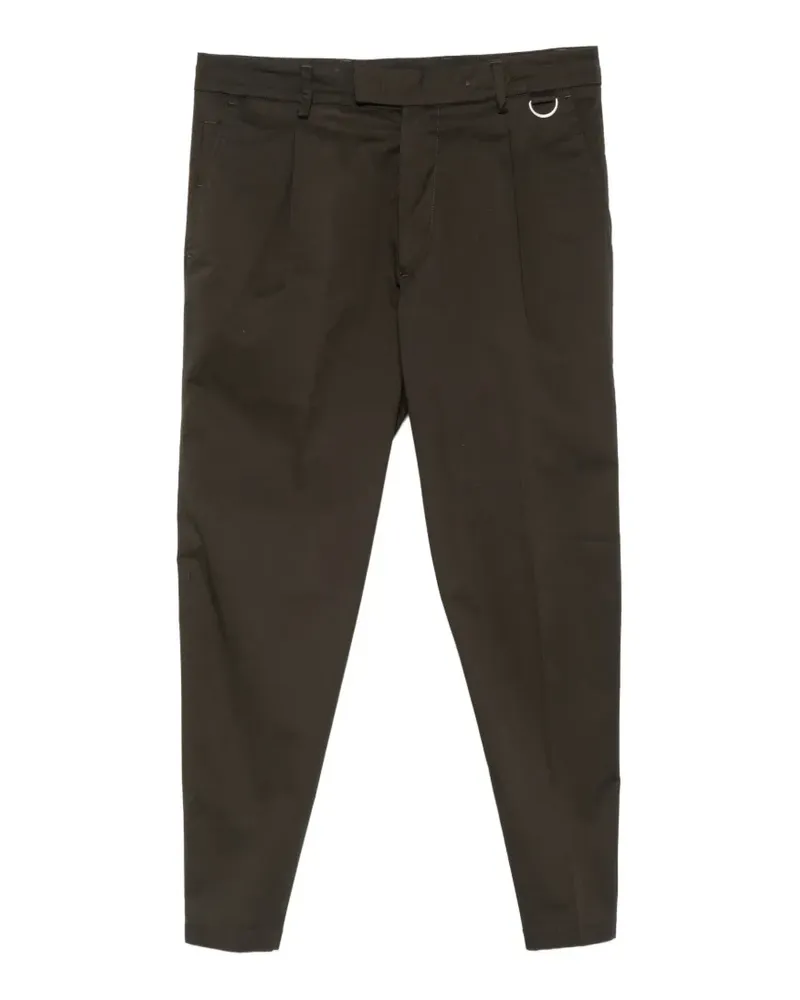 Low Brand Bundfaltenhose mit D-Ring - Grün Grün