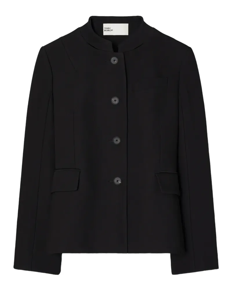 Tory Burch Kreppjacke aus Viskose und Baumwolle - Schwarz Schwarz