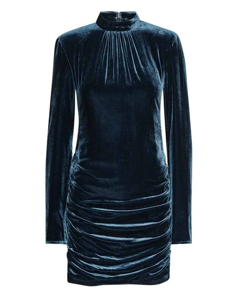 ROTATE Birger Christensen Minikleid aus Samt - Blau Blau