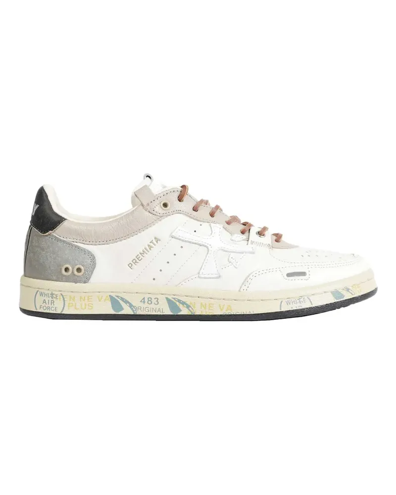 Premiata BSKT Clay leather sneakers - Nude Nude