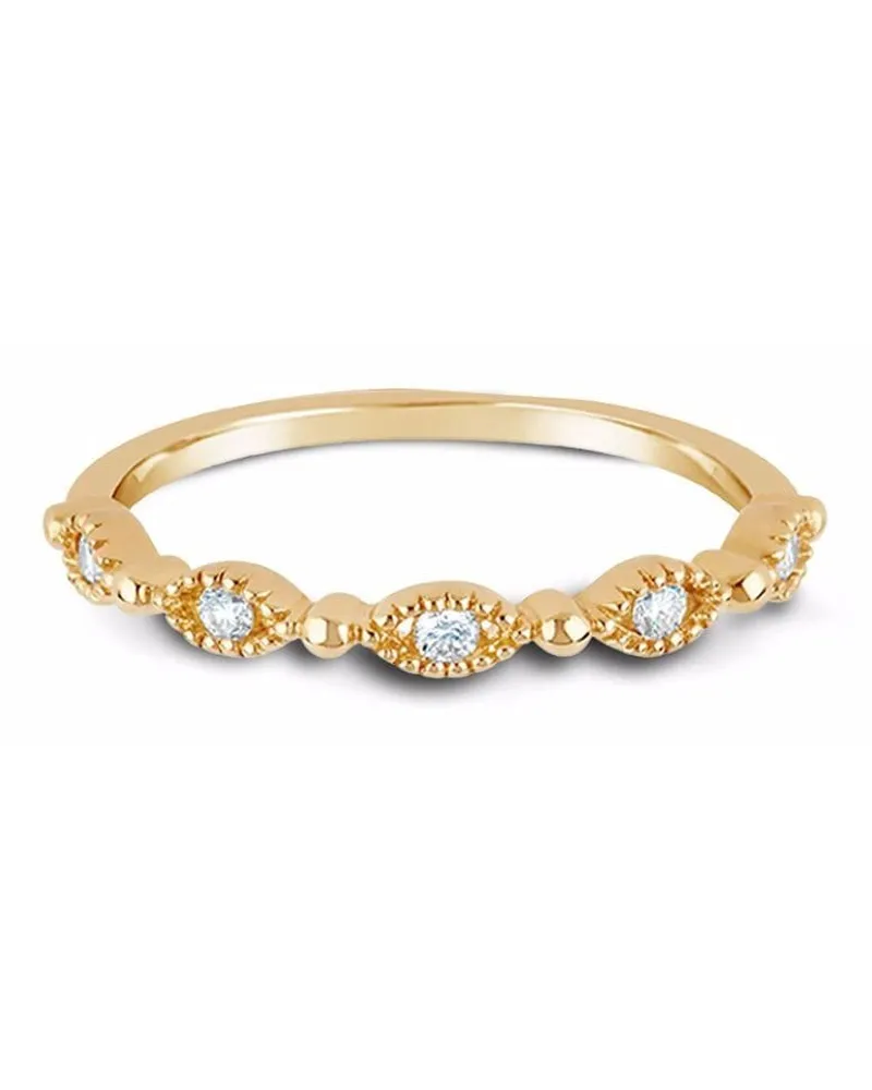 Dinny Hall 14kt Jasmin Gelbgoldring mit Diamanten Gold