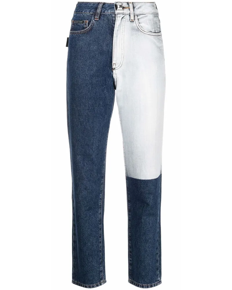 Philipp Plein Zweifarbige Jeans - Blau Blau