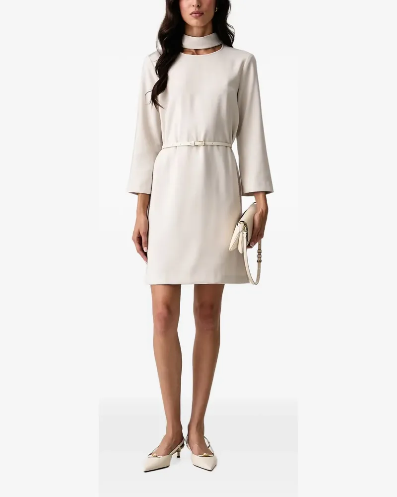 Armani Exchange Cut-Out-Maxikleid mit Gürtel - Weiß Weiß