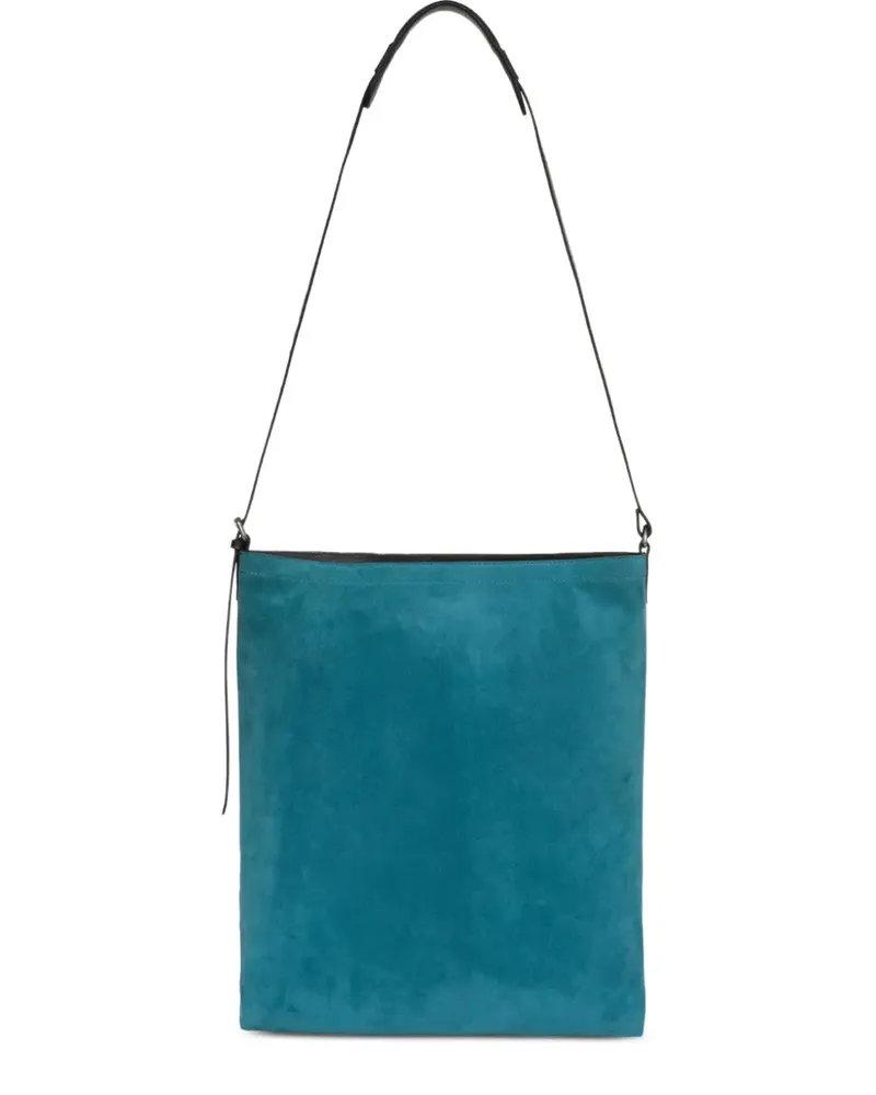 Dries van Noten Shopper aus Wildleder - Blau Blau