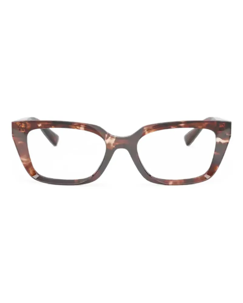 Dolce & Gabbana Cat-Eye-Brille in Schildpattoptik - Braun Braun