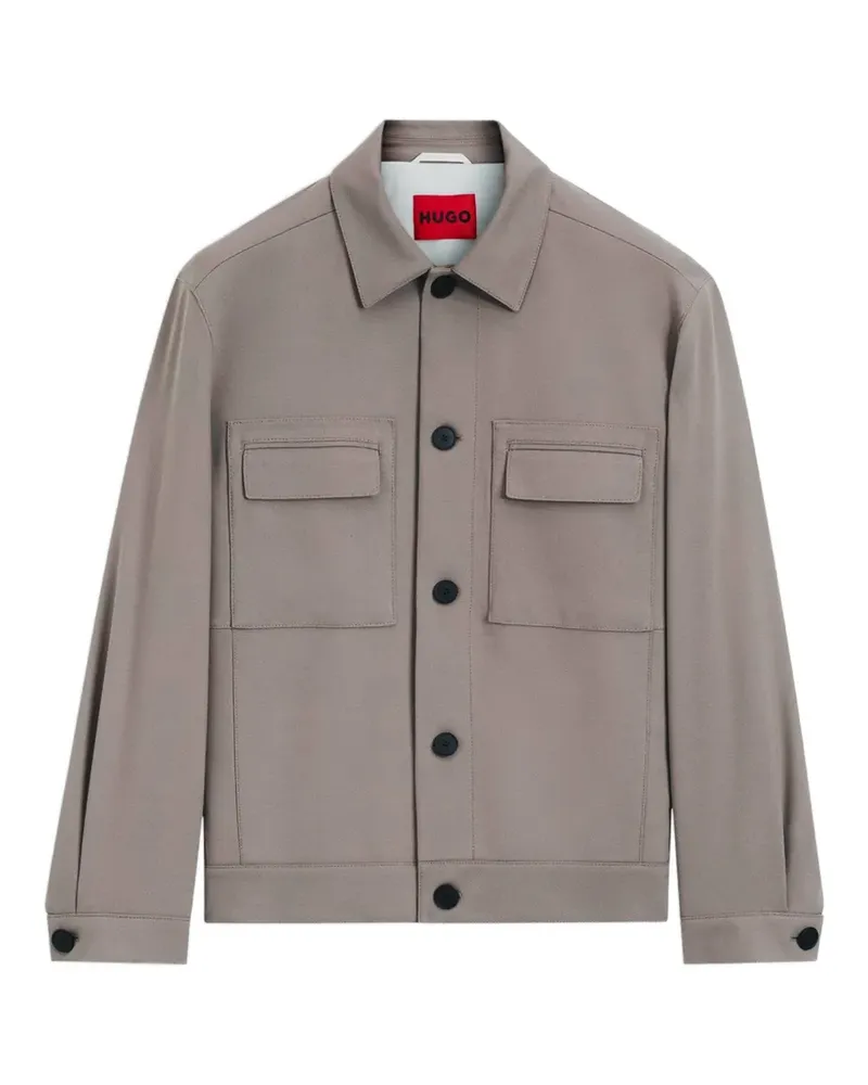 HUGO BOSS Jacke mit Pattentaschen - Braun Braun