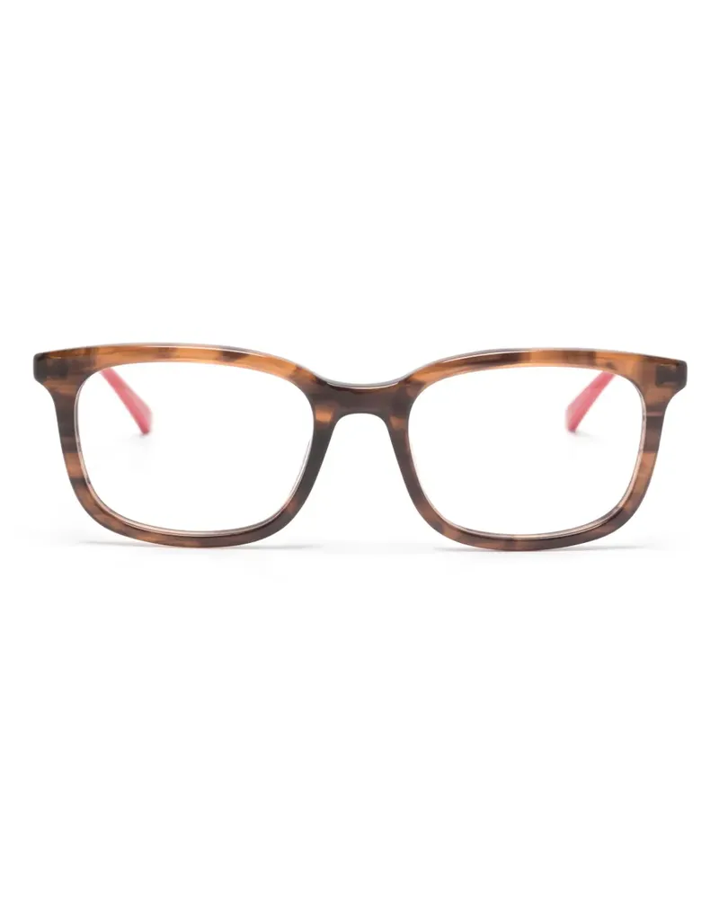 Gucci Brille mit eckigem Gestell - Braun Braun