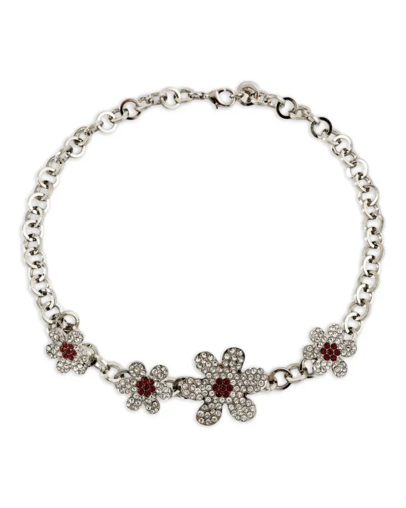 Marni Blumen-Halskette - Silber Silber