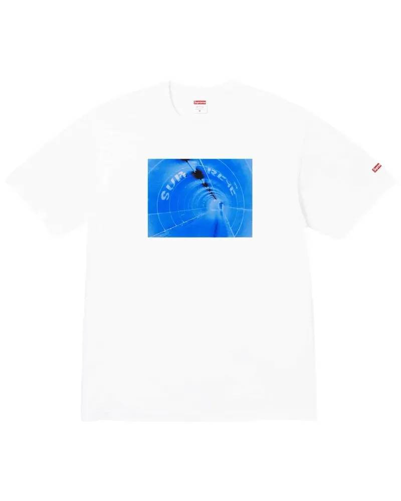 Supreme Being Tunnel T-Shirt mit grafischem Print - Weiß Weiß