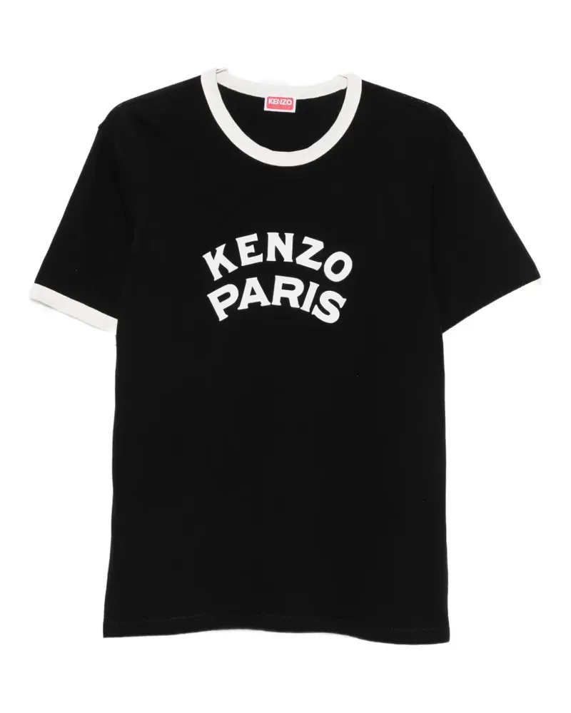 Kenzo logo-print T-shirt - Schwarz Schwarz