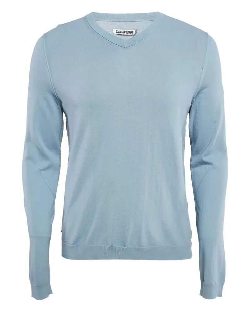 Zadig & Voltaire Pre-owned Pullover mit V-Ausschnitt - Blau Blau