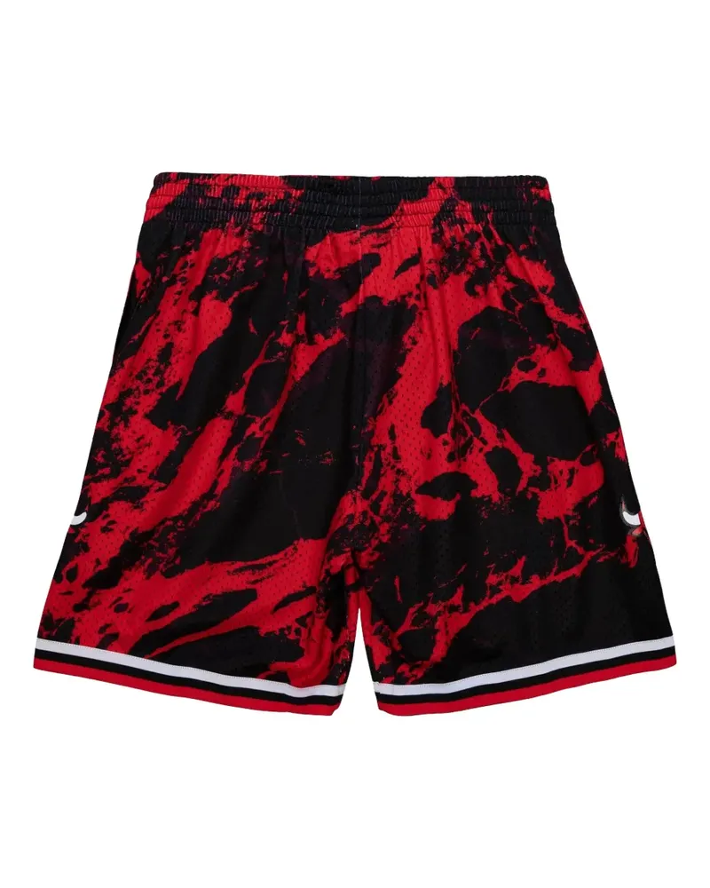 Mitchell & Ness x NBA Chicago Bulls 1997 Team Marble Swingman Shorts - Schwarz Schwarz