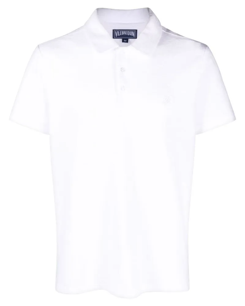 Vilebrequin Phoenix Poloshirt aus Frottee Weiß