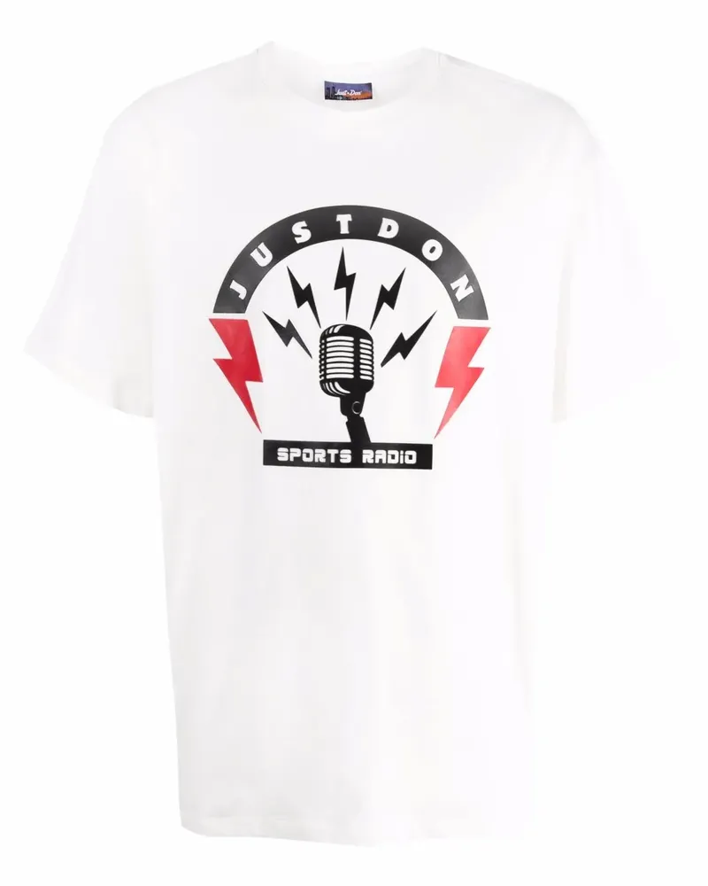 JUST DON T-Shirt mit Logo-Print - Weiß Weiß