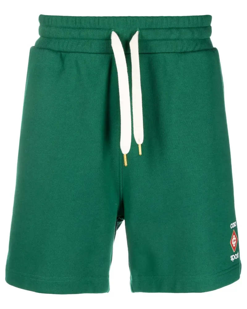 Casablanca Paris Joggingshorts mit Logo-Print - Grün Grün