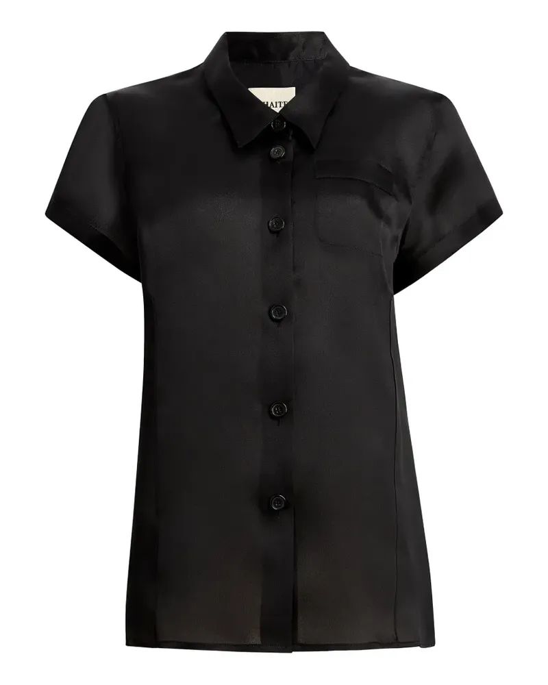 KHAITE Keefe Hemd - Schwarz Schwarz