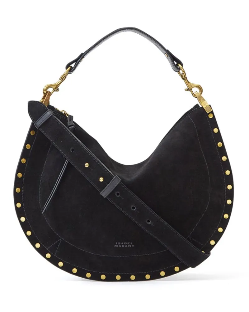 Isabel Marant Oskan Soft Zipped Umhängetasche - Schwarz Schwarz