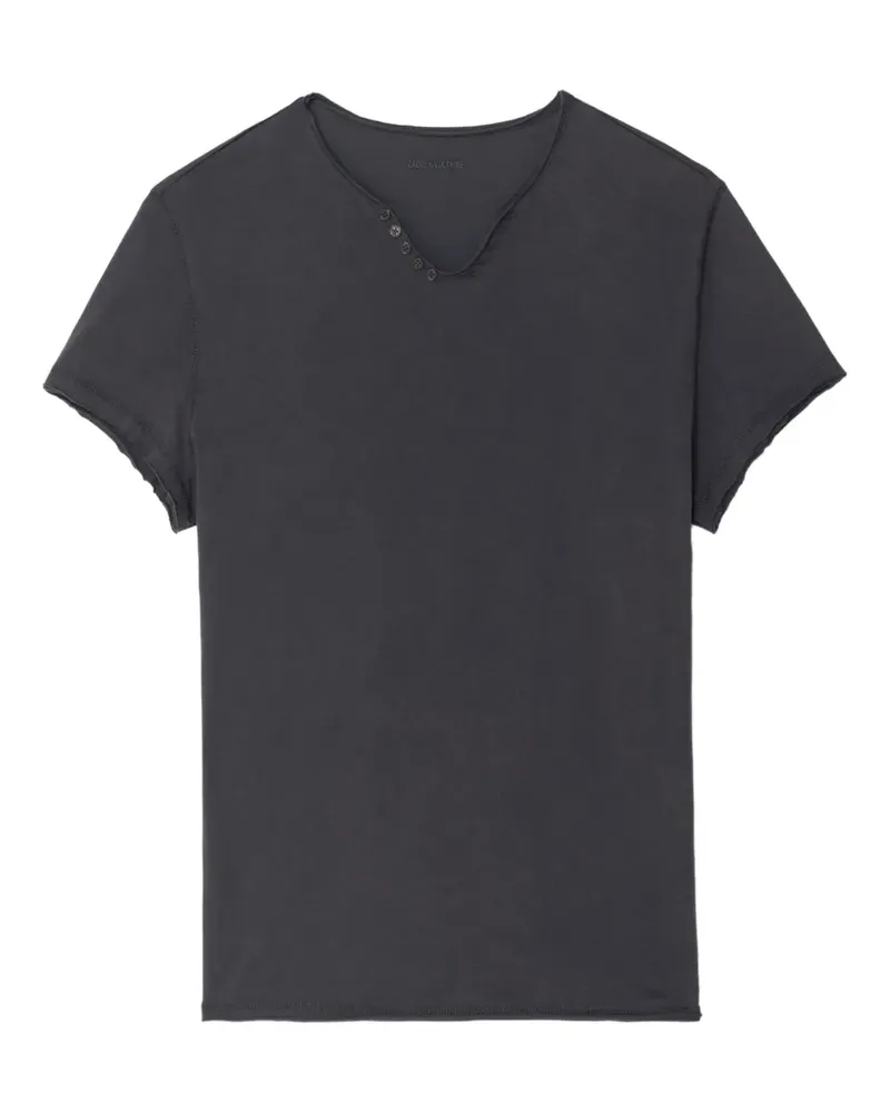 Zadig & Voltaire Tunisien Monastir T-Shirt mit grafischem Print - Grau Grau