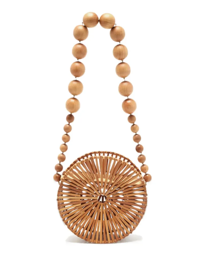 Cult Gaia Luna bamboo crossbody bag - Braun Braun