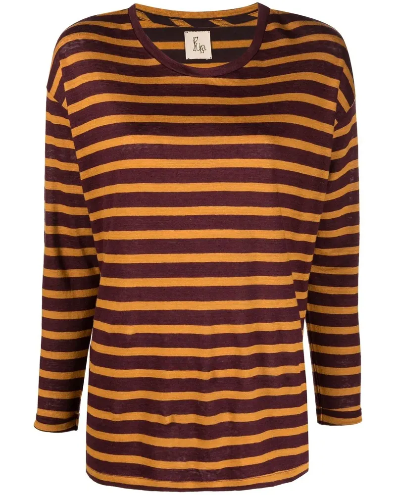 PAULA Gestreiftes T-Shirt - Gelb Gelb