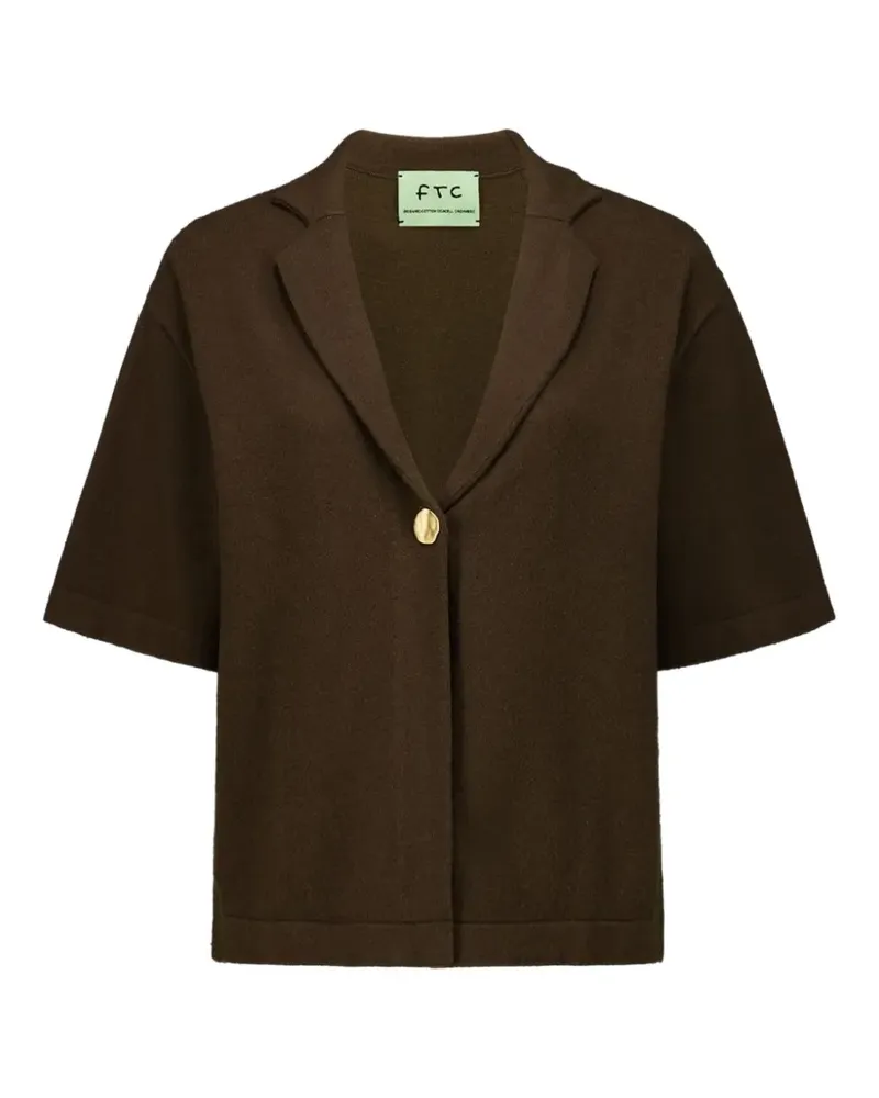 FTC Cashmere short sleeve overshirt - Braun Braun