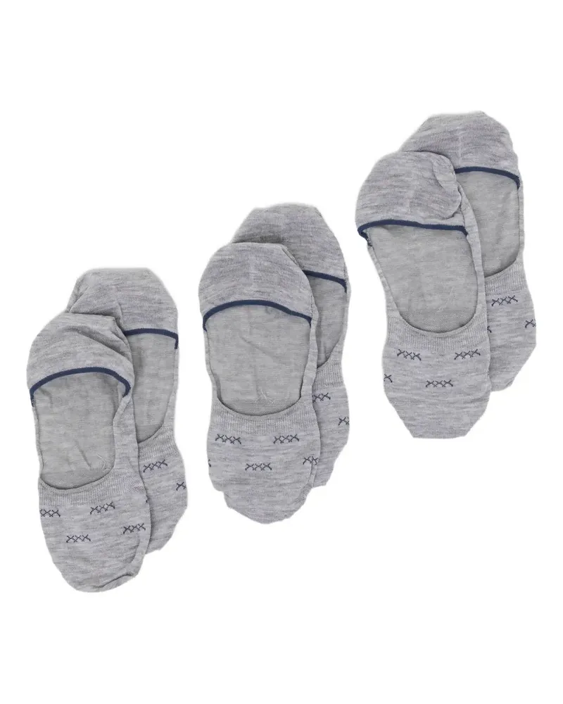 Ermenegildo Zegna Triple Stitch invisible socks - Grau Grau