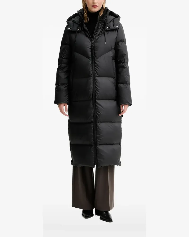 Marc O'Polo hooded-zipped coat - Schwarz Schwarz