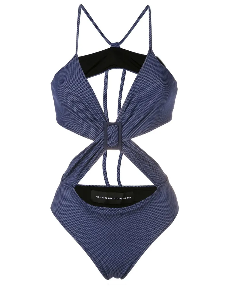 Gloria Coelho Badeanzug mit Cut-Outs - Blau Blau