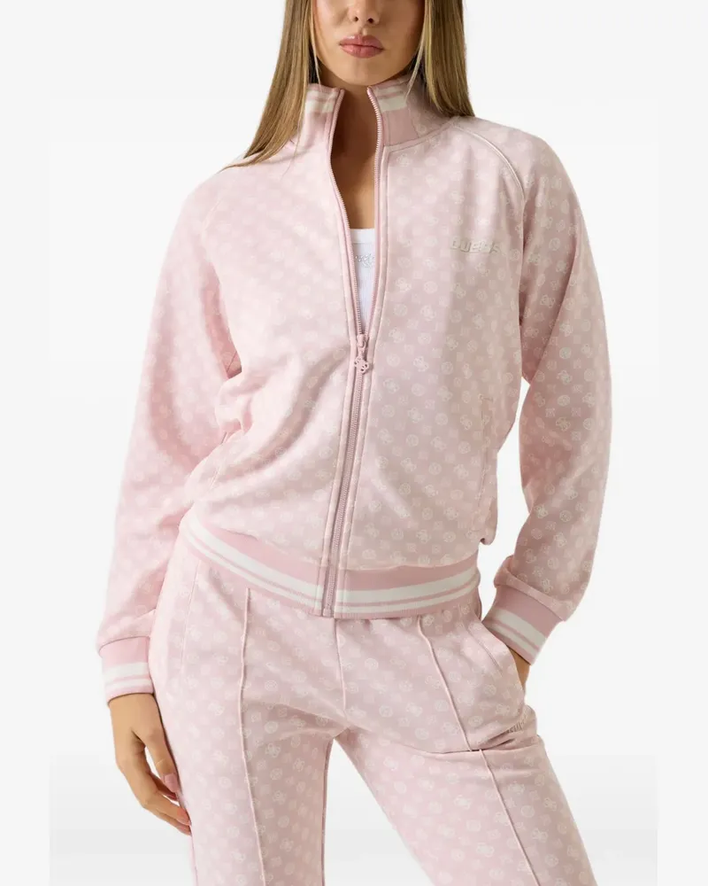 Guess Sweatshirt mit Reißverschluss - Rosa Rosa