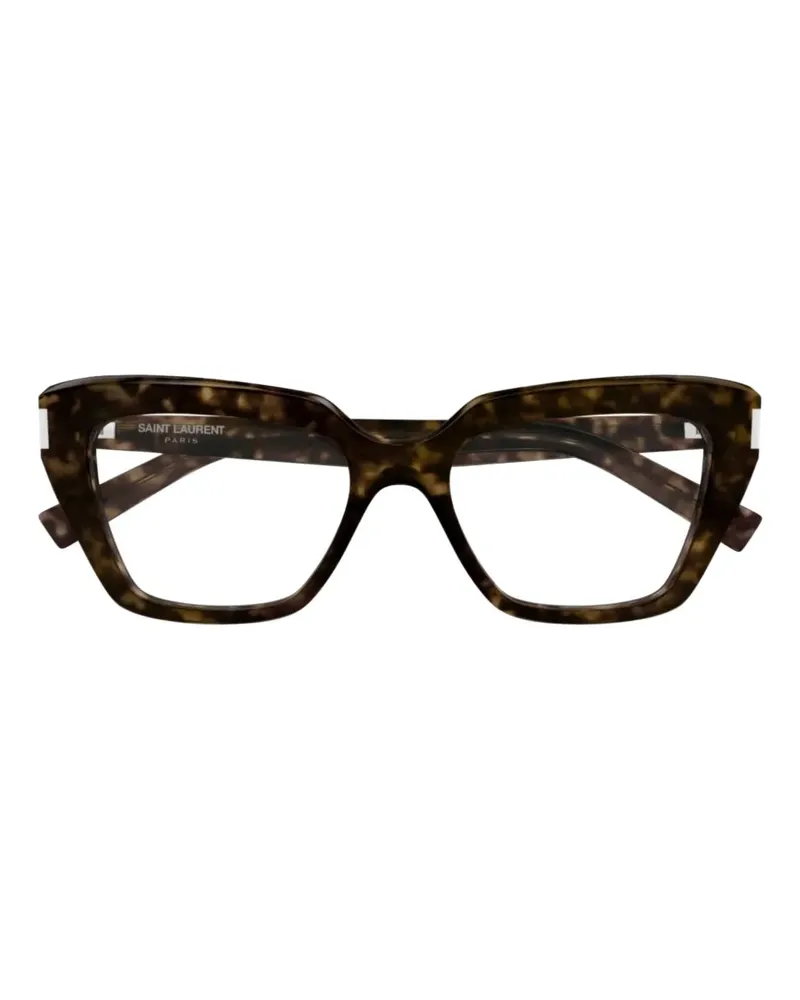 Saint Laurent geometric-frame glasses - Braun Braun