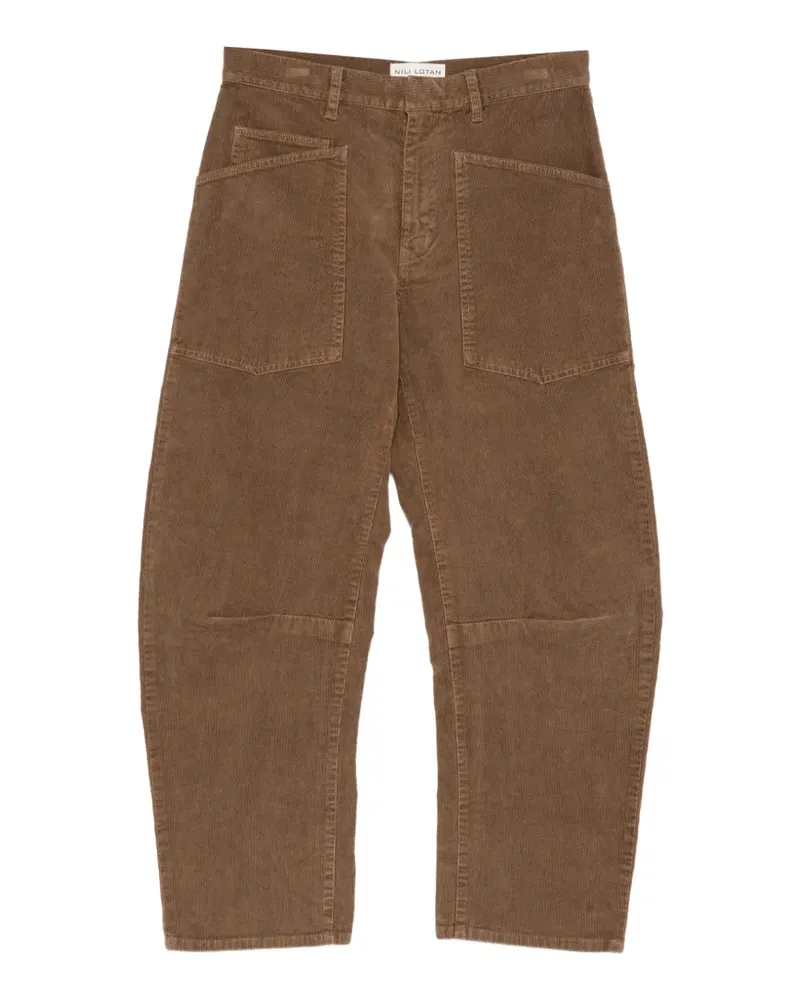Nili Lotan Cordhose mit aufgesetzten Taschen - Braun Braun