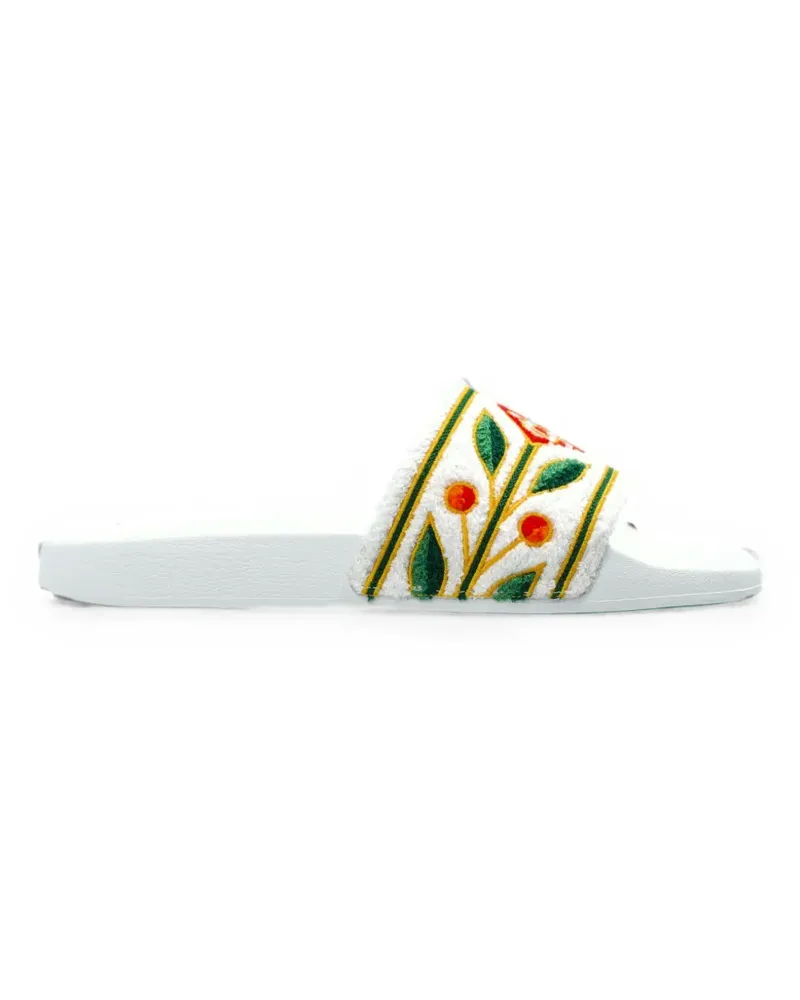 Casablanca Paris Sandalen mit Logo-Patch - Weiß Weiß