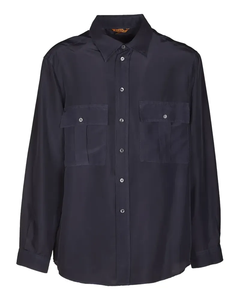 BARENA flap-pocket shirt - Blau Blau