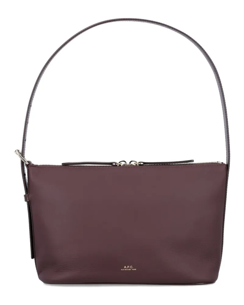 A.P.C. Vera Schultertasche mit Reißverschluss - Rot Rot