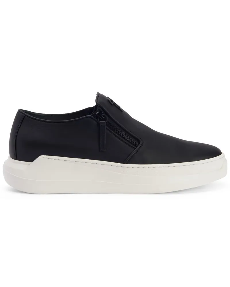 Giuseppe Zanotti Conley Zip Slip-On-Sneakers - Schwarz Schwarz