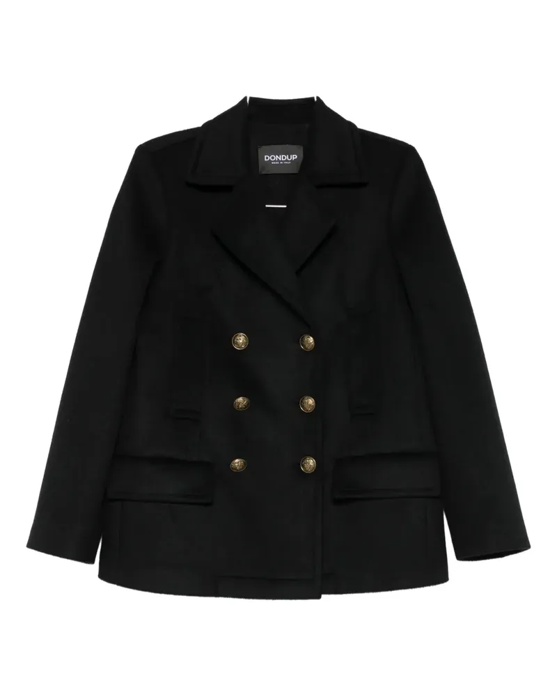 Dondup double-breasted coat - Schwarz Schwarz